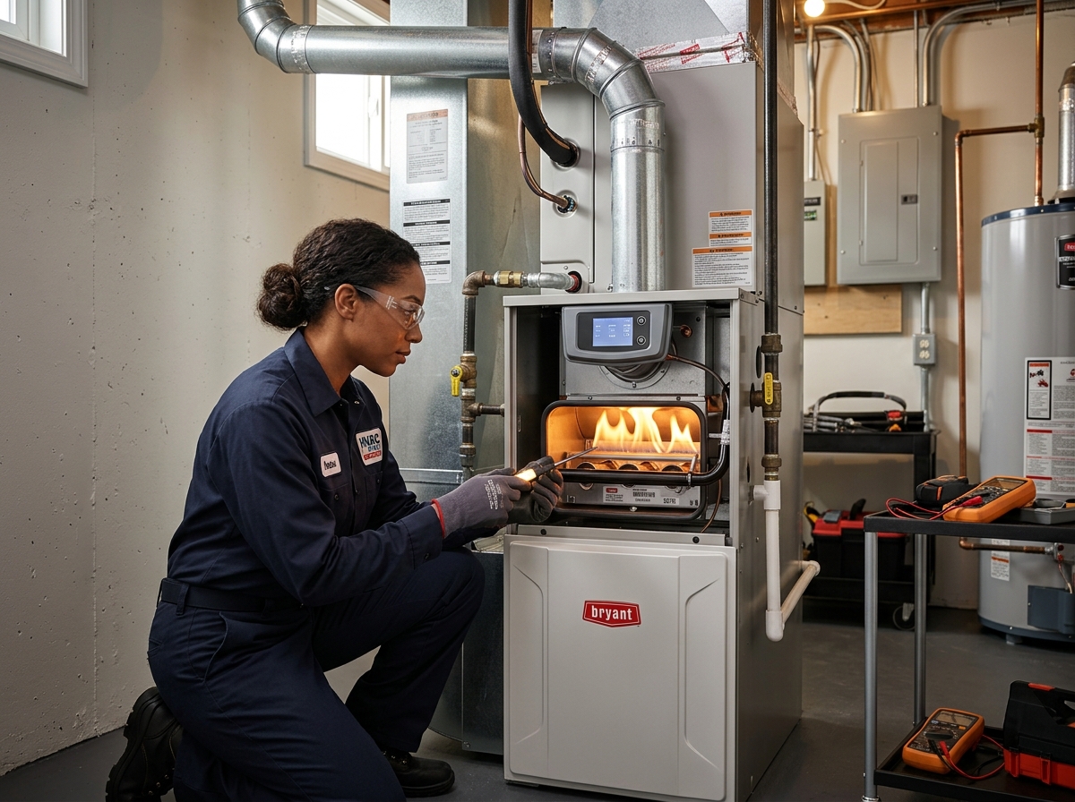 Heating system furnace repair and maintenance