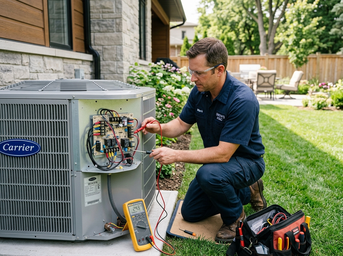 HVAC system preventative maintenance checkup